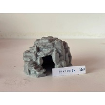3d Akvaryum Dekoru Kayalık Mağra 12x10x8h No:3d11