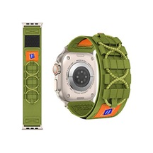 Apple Watch Ultra / Ultra 2 49mm Uyumlu Kordon Ayarlanabilir Hafif Hasır Örgü Spor Tasarım Kayış