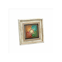 4 Mevsim Ağaç Baskılı Taş Tablo 20x20