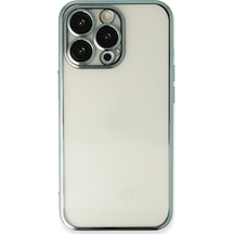 Newface - 792 - İphone 13 Pro Kılıf Razer Lensli Silikon - Edntrend - - Yeşil