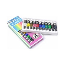 Mona Lisa 12 Renk Guaj Tüp Boya Seti 12x12 Ml Profesyonel Guaj Boya Tüp Set Tuval, Ahşap, Taş, Seramik Ve Hobi Boyama İçin Yoğun Pigmentli Sanat Boyası