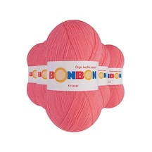 5 Adet Kristal El Örgü Lif İpi Pembe 98230 - Bonbon Mudanis Çok Renkli