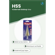 Step Matkap Ucu Hss Kademeli Metal Sac Alüminyum Plastik Delme Ha