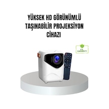Taşınabilir 1080p Hd Akıllı Projektör 64gb Dahili Hafıza 2gb Ram Uzaktan Kumandalı
