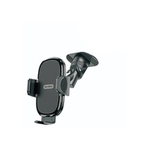 360 Oynar Başlıklı Düz Zemin Araç İçi Telefon Tutucu Go Des Gd-hd990 Siyah