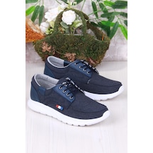Fort Dks 020 Hafif Rahat Keten Sneaker Erkek Ayakkabı Mavi