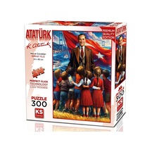 Ks Games 300 Parça Ata Ve Çocukları Puzzle - Serhat Filiz - 19254