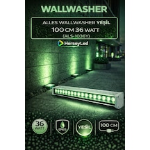 Alles Wallwasher Yeşil 100 Cm 36 Watt 220v Yeşil