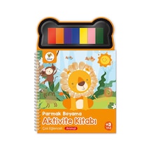 Lino Parmak Boyama Aktivite Kitabı Anımal Lp-600 Çok Renkli