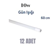12 Adet 10 Watt 60 Cm Led Floresan Plastik Gün Işığı