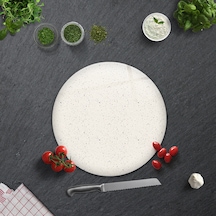 Cam Kesme Tahtası Seramik Desen - Açık Fon Çap32cm