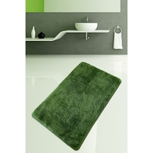 Pasific Dark Green 60x100 cm Banyo Halısı Paspas Yıkanabilir