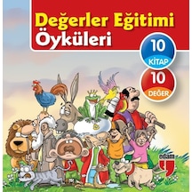 Değerler Eğitimi Öyküleri Seti-10 Kitap Takım-Büyük Boy- Edam