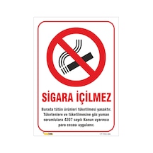 Sigara Içilmez Para Cezası Kesilir - Isg Levhası