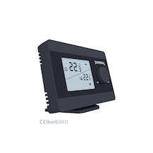 General Life Illona Ht250s Rf Kablosuz Oda Termostatı - Siyah