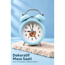 Mey İthalat Yatak Odası İçin Çift Çanlı Dekoratif Çalar Saat Diğer