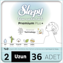 Sleepy Bio Natural Premium Plus Hijyenik Ped Mega Uzun 36 Adet