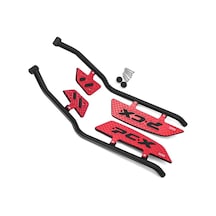 Honda Pcx 125 2025-2026 Koruma Demiri Basamak Paspas Seti Metal Modifiye Kırmızı Renk Kırmızı