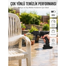 Mey İthalat 2025 Model 48v Şarjlı Basınçlı Yıkama Tabancası