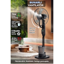 Uzaktan Kumandalı Buzlu Vantilatör Buharlı 3l Nemlendirici Fan Za
