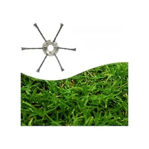 Kosona Çelik Tel 6-bıçaklı Mow Head, Çim Kesme Ve Ot Temizleme, Seritli Bahçe Aleti 200mm/8 İnç, Evrensel Uyumlu