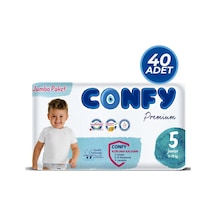Confy Premium 5 Numara Bebek Bezi Junior 11 - 18 KG 40 Adet