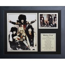 Efsaneler Ölüm Asla Motley Crue Çerçeveli Fotoğraf Kolajı, 35,6 Cm 50 x 22