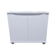 Kanki Pet 80 Cm Mdf Kp8028fby Flex Beyaz Kapaklı Akvaryum Sehpası 80x28x69 Cm