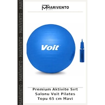 Premium Aktivite Sırt Salonu Voit Pilates Topu 65 Cm Mavi