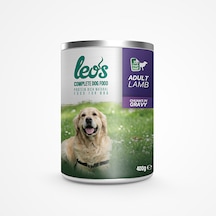 Leos Kuzu Parça Etli Soslu Konserve Yetişkin Köpek Maması 12 x 400 G