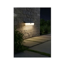Solar Led Duvar Apliği Hareket Sensörlü 4 Modlu Güneş Enerjili Bahçe Aydınlatma Armatürü Siyah Ip54 Siyah - 938330313 Siyah