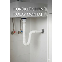 Kaliteli Körüklü Lavabo Sifonu - Esnek Ve Kolay Montaj