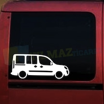 Fiat Doblo 2006-2007 Basık Araç Oto Sticker Yapıştırma Etiket 2Ad