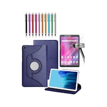 Samsung Galaxy Tab A 2019 Sm-t290 360 Dönerli Tablet Kılıfı 3lü Set Arka Kapak