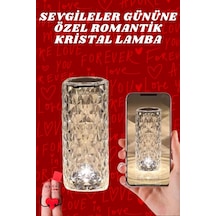 Sevgililer Günü İçin Hediye Kristal Lamba Sevgiliye Hediye Usb Şarjlı Gece Lambası Renkli