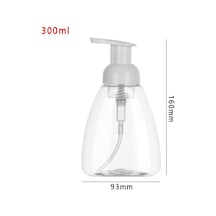 300ml-60/100/150/300ml Şeffaf Köpük Şişe Sıvı Sabun Çırpılmış Köpük Noktaları Şişeleme Şampuan Losyonu Duş Jeli Köpük Pompası Şişeleri