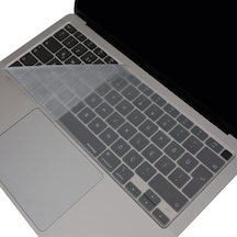 Macbook Air Klavye Koruyucu 13inç M1 A2337,a2179 Uyumlu Türkçe Q Düzen Silikon İnce Kapla
