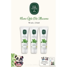 Eyüp Sabri Tuncer Nane Özlü Diş Macunu 3 x 90 ML + Rosie Pamuk