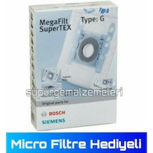 Bosch Bsg 61877 Toz Torbası 4 Adet - Micro Filtre Hediyeli