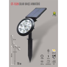 Ct-7320 18W Solar Bahçe Armatürü Amber Cata