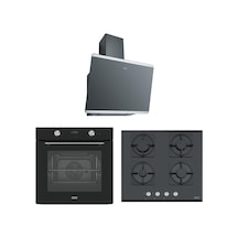 Franke FMA 86 BK - FHNS 604 BK - FPJ 615 BK SS Ankastre Set