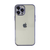 Apple iPhone Uyumlu,  12 Pro Max Kılıf Razer Lensli Silikon - Mor