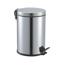 Krom Paslanmaz Pedallı Çöp Kovası 5 Litre