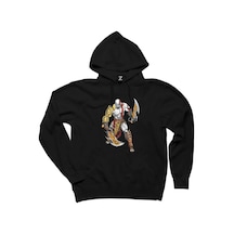 God Of War Kratos Savaşçı Siyah Kapşonlu Sweat Siyah