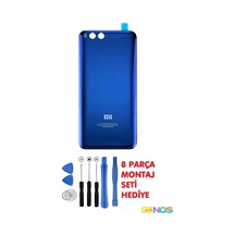 Xiaomi Mi Note 3 Arka Cam Kapak Batarya Pil Kapağı + Montaj Set Mavi Diğer