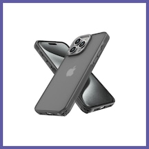 Bezos İphone 14 Pro Uyumlu Kılıf Elegant Kapak - Titan Gri Nıda