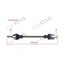 Gva Komple Aks Sağ Kangoo 1.9dtı 98-08 721mm Gva 4414120 7701352775 7701352777 8200088974