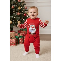 Mnk Baby & Kids Yılbaşı Temalı Çıtçıtlı Bebek Astronot Tulum M00775 Beyaz