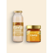 2'li Ürün - Ravla Badem İçeceği Konsantresi - 250g / Ravla Çiçek Balı 250g