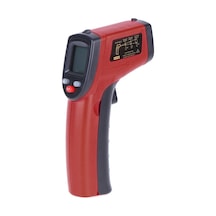 Endüstriyel Enstrüman: Kızıl Renkli Düşük Pil Göstergeli, Dokunmadan -50 C/+380 C Aralığında Sıcaklık Ölçer Pil Yok